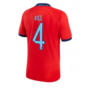 Lacne Muži Futbalové dres Anglicko Declan Rice #4 MS 2022 Krátky Rukáv - Preč